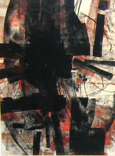 Composition '68, 1968, monoprint 